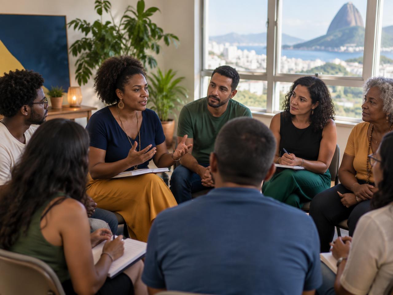 Roda de conversa sobre cidadania